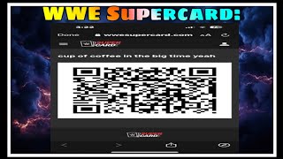 WWE SuperCard QR Code reward [upl. by Yeh788]