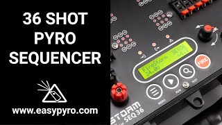 36 Shot Pyrotechnic Sequencer  FireStorm [upl. by Aarika482]