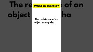 what is inertia shorts physics definition [upl. by Ayian]