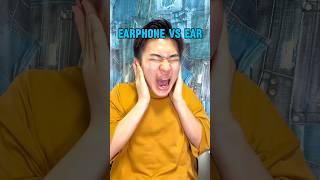 Earphones VS ear funny funnyvideo [upl. by Obau]