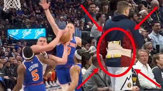 Nikola Jokic wore LOWER BACK BANDAGES but still menages to have a triple double against Nicks [upl. by Airdnaz]