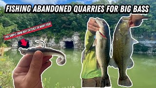 CATCHING BIG BASS AT ABANDONED QUARRY’S lots of action [upl. by Kippar]