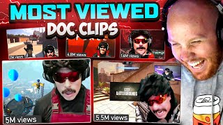 TIMTHETATMAN REACTS TO DOC MOST VIEWED CLIPS [upl. by Ivz]