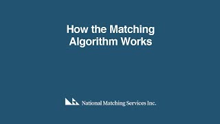 The Matching Algorithm  Explained [upl. by Sollars]