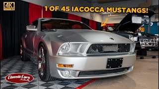 Rare Iacocca Supercharged 2009 Ford Mustang [upl. by Fretwell]