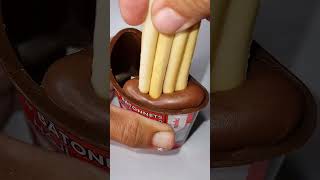 Nutella ampGO Chocolate Dipping  ASMR shorts trending [upl. by Petras568]