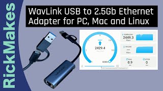 WavLink USB to 25Gb Ethernet Adapter for PC Mac and Linux [upl. by Moth80]