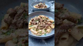 Steak pasta pasta food steak ytshorts recipe shorts fyp [upl. by Tereb724]