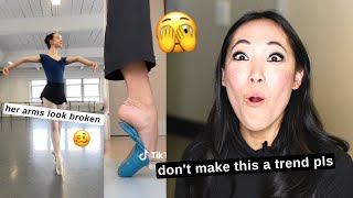 pointe shoe fitter REACTS to BALLET TIKTOK PART 23 [upl. by Jezabelle]