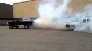 Chevy 454 vs Chevy 350 tug o war [upl. by Riesman]