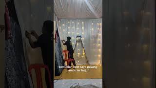 Dekorasi kamar pengantin tema kuning dekorasinikahan dekorasipernikahan dekorasilamaran [upl. by Haisoj858]