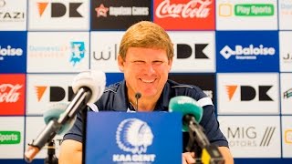 Persconferentie na KAA Gent  KV Kortrijk 27112016 [upl. by Roskes230]