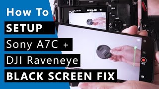 Sony A7C RSC2 Raveneye Setup and Black Screen Fix [upl. by Allegna187]