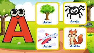 quot📚 Aprende el Abecedario ABC ✏️ Letras y Vocabulario en Español 🇪🇸 para Niños de Preescolar 🎒quot [upl. by Eissim260]