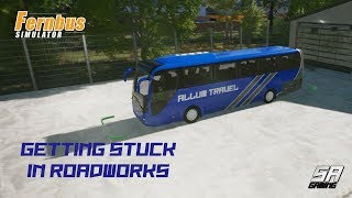 Getting Stuck In Roadworks  Fernbus Simulator EP2 [upl. by Lacagnia857]