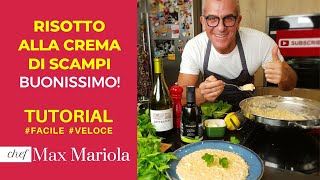 🍤 RISOTTO alla CREMA DI SCAMPI come non lo hai mai mangiato OTTIMO Ricetta Chef Max Mariola [upl. by Gabby]