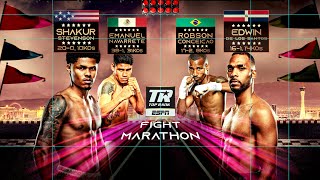 Shakur Stevenson amp Emanuel Navarrete Fight Marathon  Double Header Thurs 1030 PM ET ESPN [upl. by Peterec308]