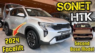 New Kia Sonet HTK 2024 Model ✅ Kia Sonet Second Base Model 2024 ✅ [upl. by Kassel83]