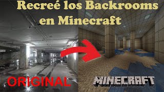 Recreé los BACKROOMS en Minecraft 2 Nivel 1 y Entrada a las Backrooms [upl. by Gelb348]