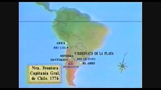 Frontera de la Capitanía general de Chile 1776 [upl. by Ylhsa]