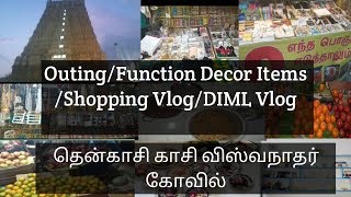 A Day in My Life VlogShopping VlogFunction Decoration ItemsKasi viswanathar Temple [upl. by Oreste915]