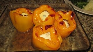 Chiles Morron Rellenos  Stuffed Belle Peppers [upl. by Luaped]