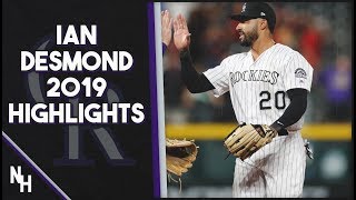 Ian Desmond 2019 Highlights [upl. by Gough]