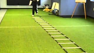 Youth Agility Ladder Drills [upl. by Innoj]