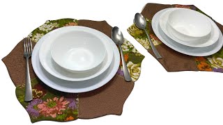 DIY PLACEMATS SEWING TUTORIAL [upl. by Mordecai]