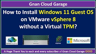 How to Install Windows 11 Guest OS on VMware vSphere 8 without a Virtual TPM 20 [upl. by Nirred]