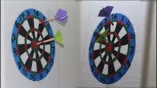 Homemade dart board from cardboard  want to play dart [upl. by Ailedamla]