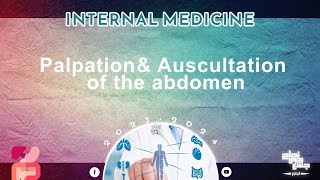 Pract  Palpation and auscultation of the abdomen Internal medicine [upl. by Sewellyn920]