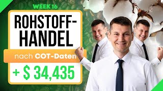 Rohstoffhandel nach COTDaten und Wetteranalyse  Handelsergebnisse KW16 [upl. by Ekram]