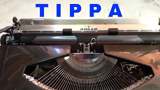 Adler Tippa S Vintage German Typewriter Script  Cursive Writer RepairedCleanedServiced [upl. by Careaga65]