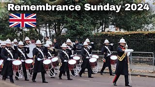 Spectacular Remembrance Sunday 2024  March Back To Wellington Barracks [upl. by Blood566]