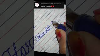 How to write the alphabet AtoZ in cursive writingHandwriting practice cursivehandwriting our name [upl. by Airyt]