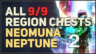 All 9 Neomuna Neptune Region Chest Locations Destiny 2 [upl. by Daisy896]