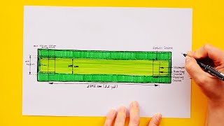 How to draw a Cricket Pitch [upl. by Atiuqehc904]