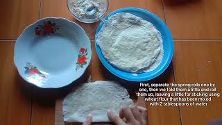 how to make lumpia goreng pedas Khaila Rismawati X AKL 3 II procedure text [upl. by Wardle894]