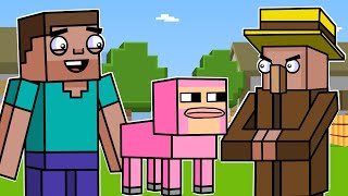 PINK SHEEP SCAM  Minecraft Animation Block Squad [upl. by Hewart]