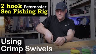 How to tie a two Hook Paternoster rig for sea fishing [upl. by Royce]