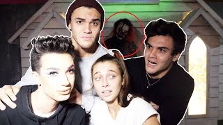 HAUNTED HOUSE ft James Charles amp Emma Chamberlain [upl. by Cortney115]