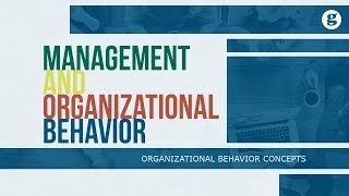 Management and Organizational Behavior [upl. by Ennairac]