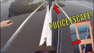 CRAZY BRIDGE CLIMB POLICE ESCAPE [upl. by Coonan]