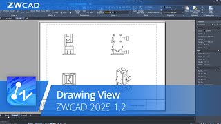 ZWCAD 2025 12  Drawing View [upl. by Einnaoj]