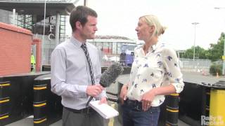 Glasgow 2014  Lee McConnell talks athletics at Hampden Park [upl. by Ssac]