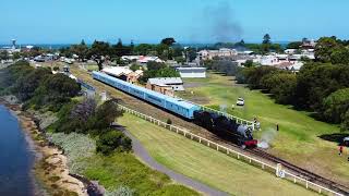 Steam Locomotive 3620 pulls The Q Train [upl. by Atila]