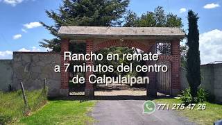 RANCHO en Venta en Calpulalpan TLAXCALA [upl. by Analat]