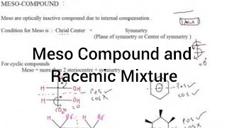 Meso Compound and Racemic Mixture I Isomerism I Particles Academy [upl. by Larianna689]