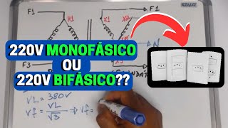 220V bifásico ou 220V monofásico  Qual é a diferença [upl. by Roley]